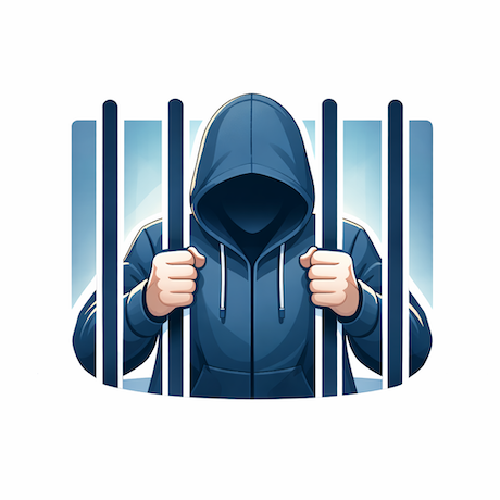 牢屋に入った人の画像