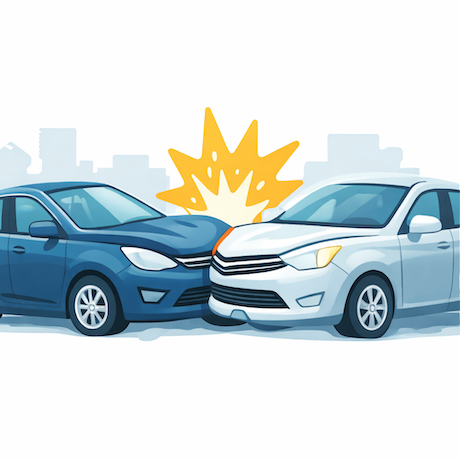 交通事故の画像
